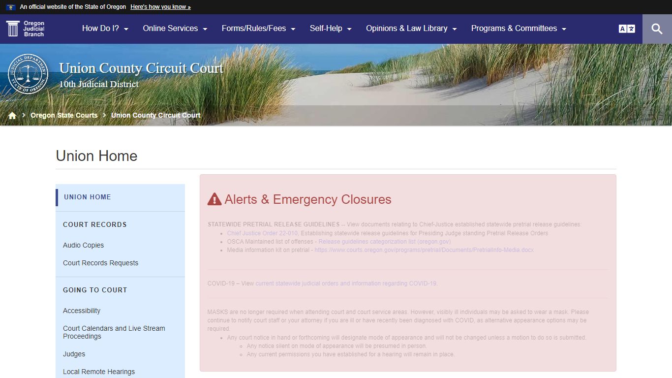 Oregon Judicial Department : Union Home : Union County Circuit Court ...