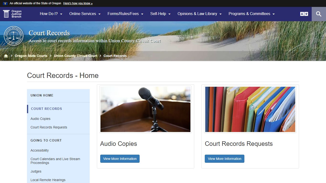 Court Records - Home - Oregon Judicial Department